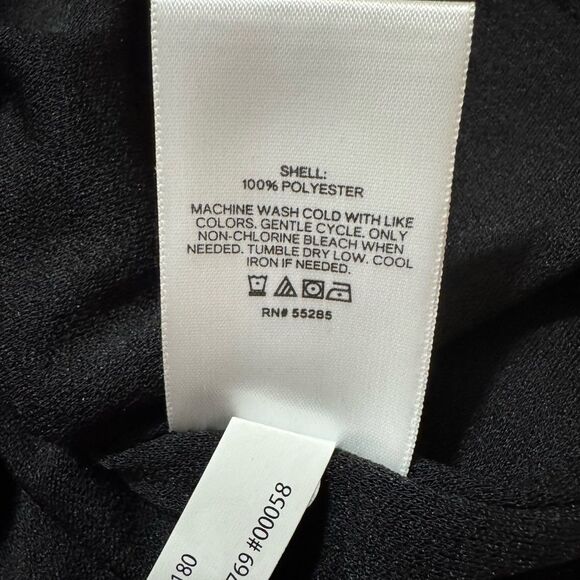 Express Black Ruched Sleeveless Tank Top | Scoop Neck | Extra Small - Picture 4 of 8